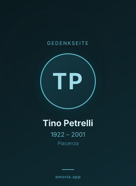 Gedenkportrait von Tino Petrelli