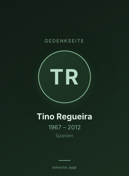 Gedenkportrait von Tino Regueira