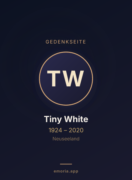 Gedenkportrait von Tiny White
