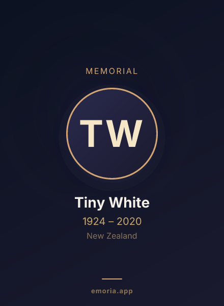Memorial portrait of Tiny White