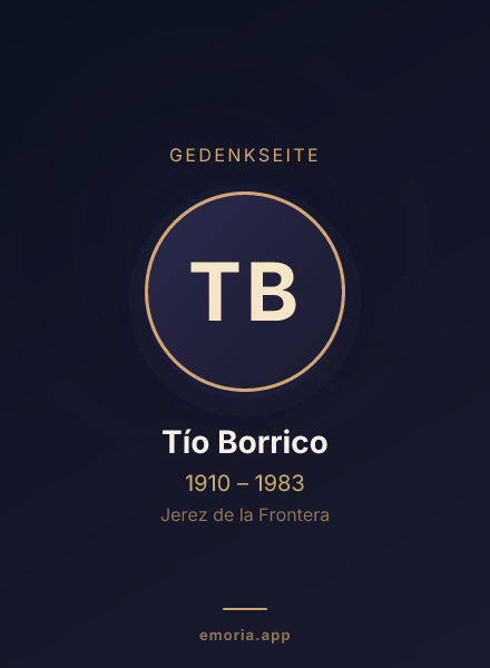 Gedenkportrait von Tío Borrico