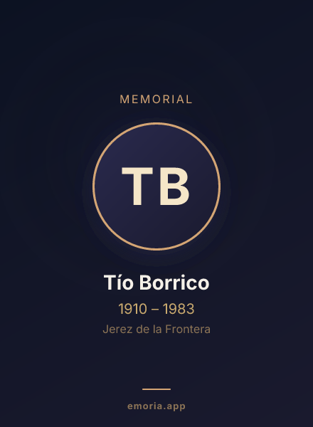 Memorial portrait of Tío Borrico