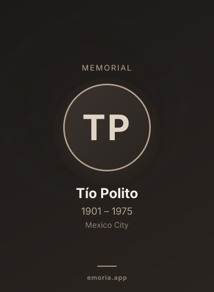 Memorial portrait of Tío Polito