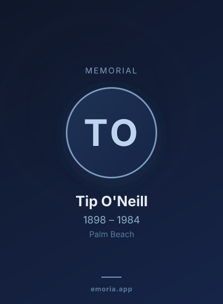 Memorial portrait of Tip O'Neill