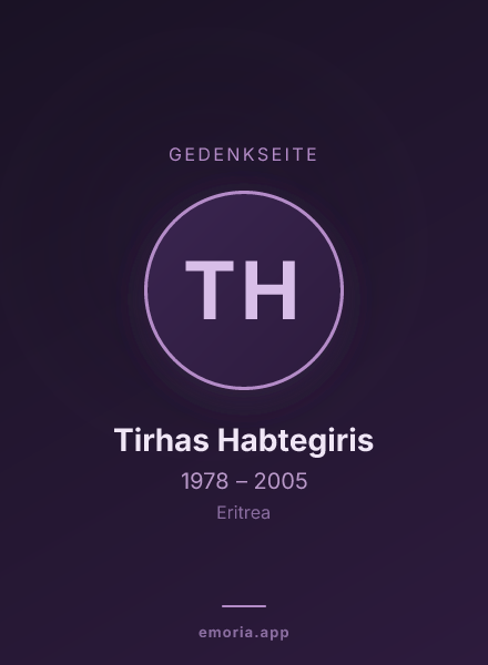 Gedenkportrait von Tirhas Habtegiris