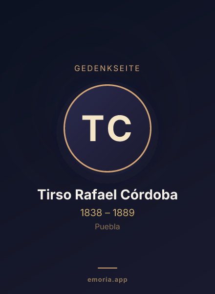 Gedenkportrait von Tirso Rafael Córdoba