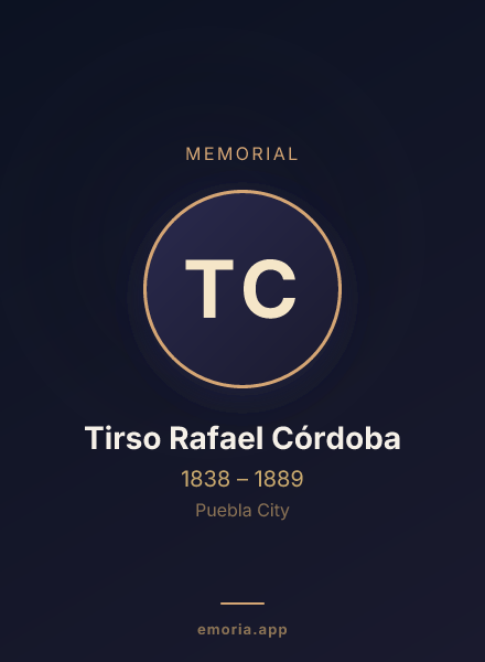 Memorial portrait of Tirso Rafael Córdoba