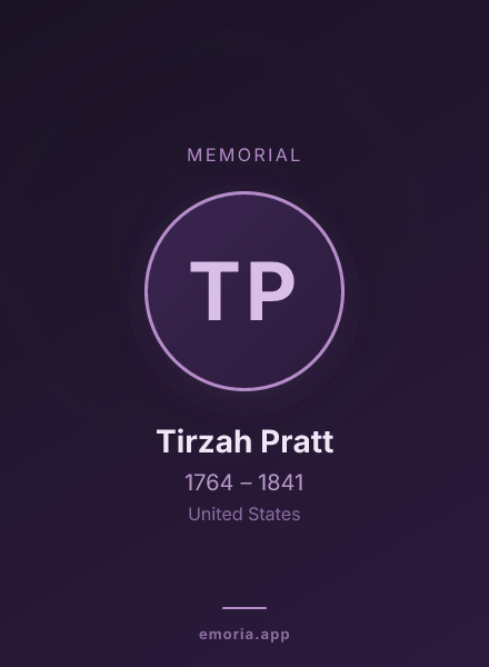 Memorial portrait of Tirzah Pratt