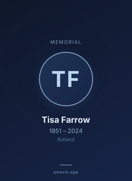 Memorial portrait of Tisa Farrow