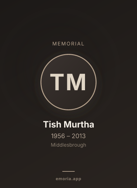 Memorial portrait of Tish Murtha