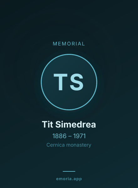Memorial portrait of Tit Simedrea