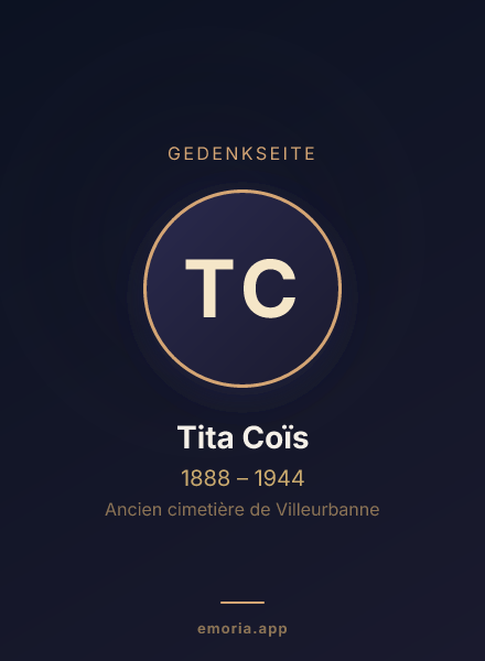 Gedenkportrait von Tita Coïs