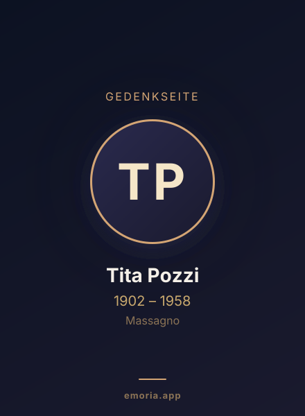 Gedenkportrait von Tita Pozzi