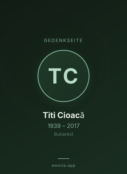 Gedenkportrait von Titi Cioacă