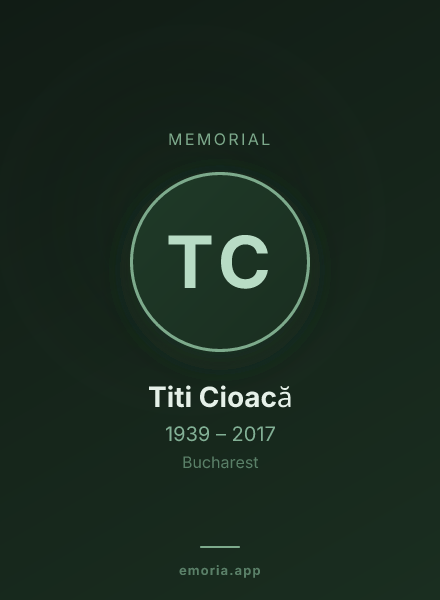 Memorial portrait of Titi Cioacă