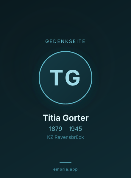 Gedenkportrait von Titia Gorter