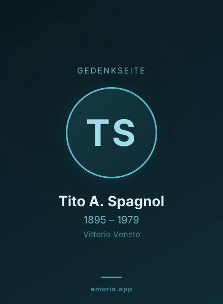 Gedenkportrait von Tito A. Spagnol