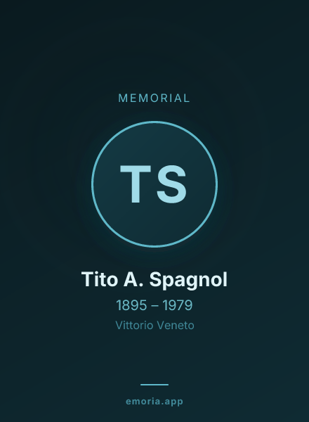 Memorial portrait of Tito A. Spagnol