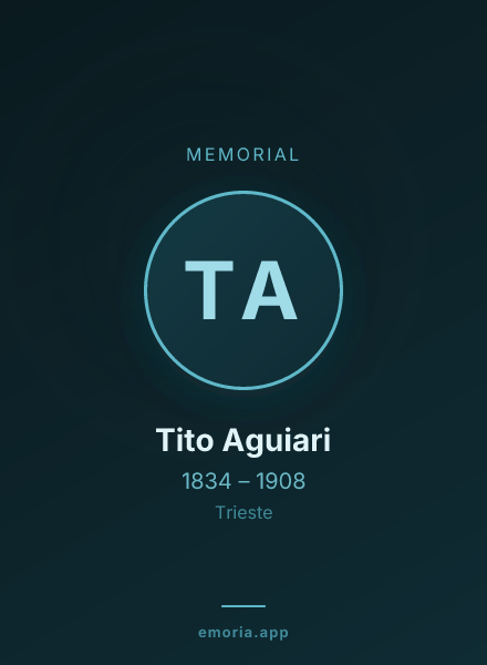 Memorial portrait of Tito Aguiari