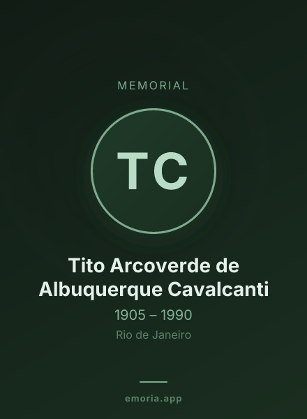 Memorial portrait of Tito Arcoverde de Albuquerque Cavalcanti