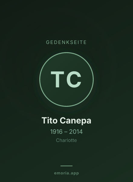 Gedenkportrait von Tito Canepa