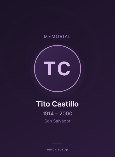 Memorial portrait of Tito Castillo