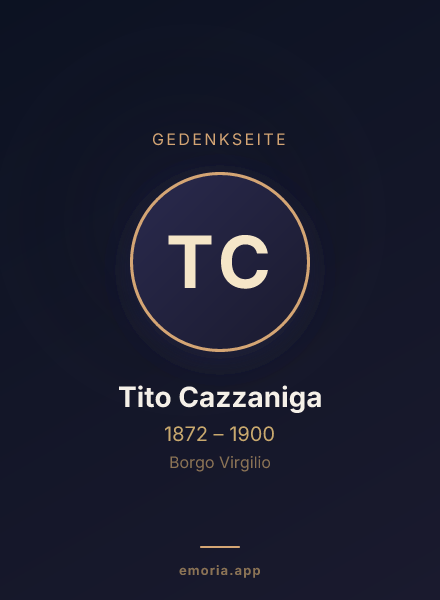 Gedenkportrait von Tito Cazzaniga