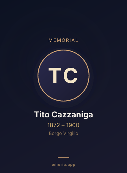 Memorial portrait of Tito Cazzaniga
