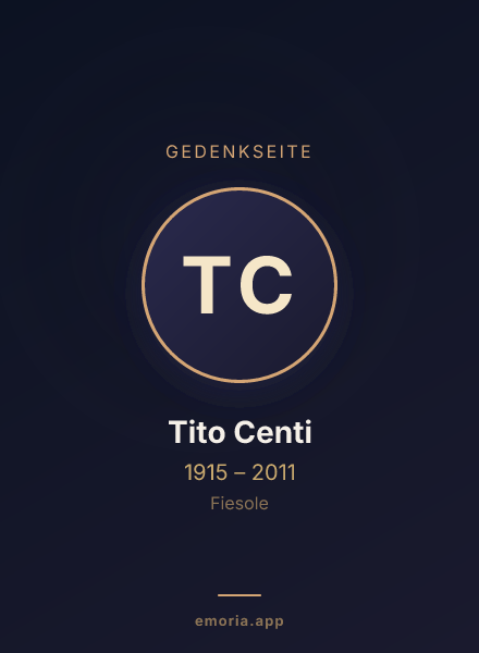 Gedenkportrait von Tito Centi
