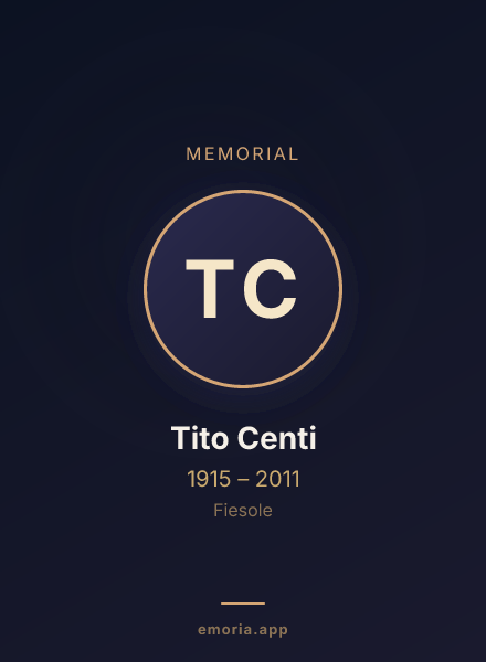 Memorial portrait of Tito Centi