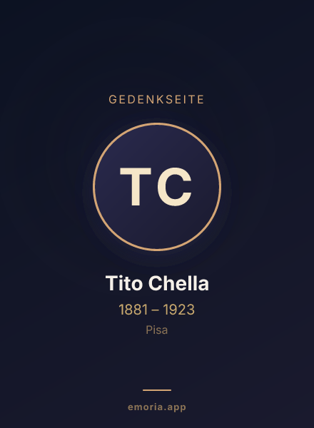 Gedenkportrait von Tito Chella