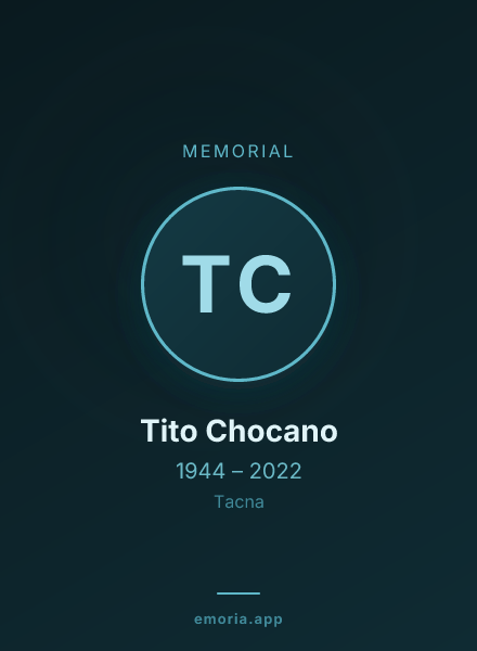 Memorial portrait of Tito Chocano