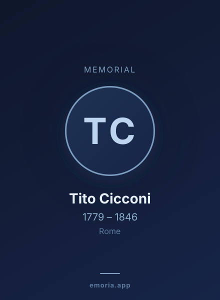 Memorial portrait of Tito Cicconi
