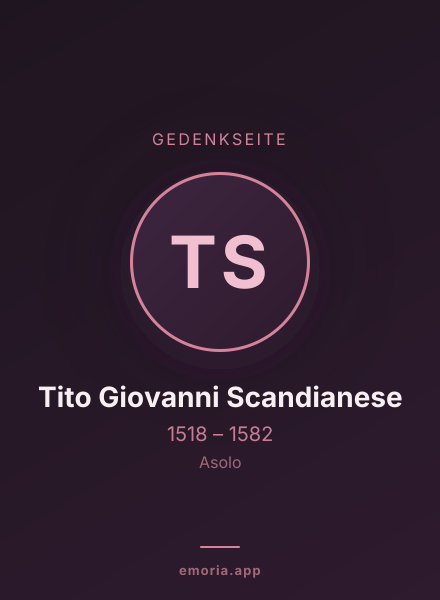 Gedenkportrait von Tito Giovanni Scandianese
