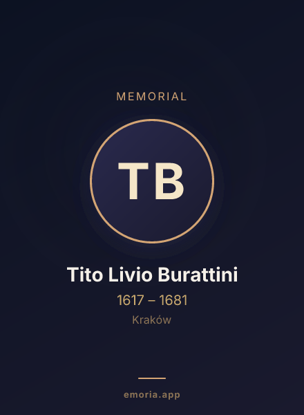 Memorial portrait of Tito Livio Burattini