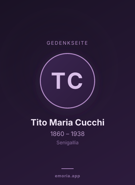 Gedenkportrait von Tito Maria Cucchi