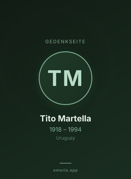 Gedenkportrait von Tito Martella