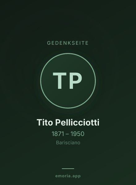 Gedenkportrait von Tito Pellicciotti