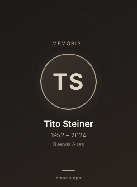 Memorial portrait of Tito Steiner