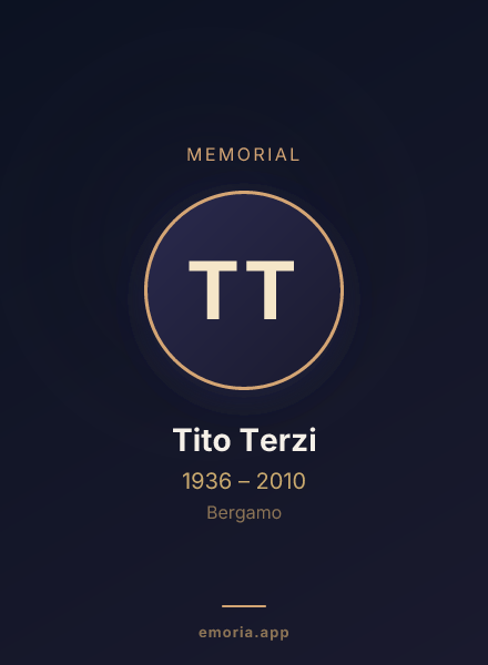 Memorial portrait of Tito Terzi