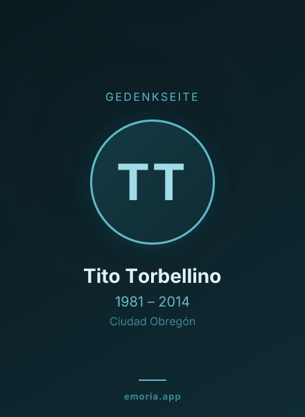 Gedenkportrait von Tito Torbellino