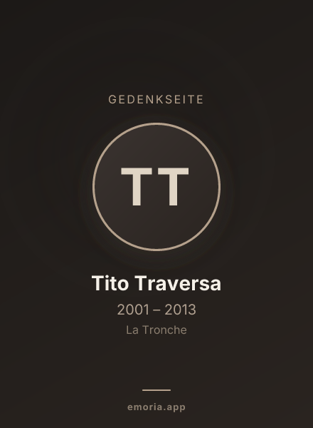 Gedenkportrait von Tito Traversa