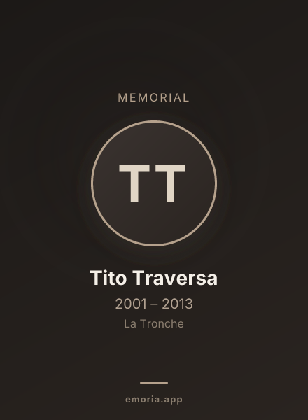 Memorial portrait of Tito Traversa
