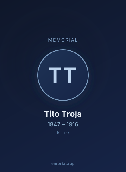 Memorial portrait of Tito Troja