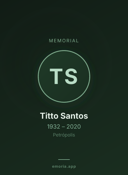 Memorial portrait of Titto Santos