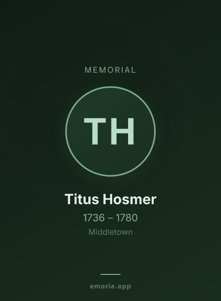 Memorial portrait of Titus Hosmer