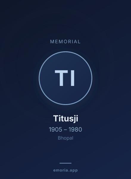Memorial portrait of Titusji