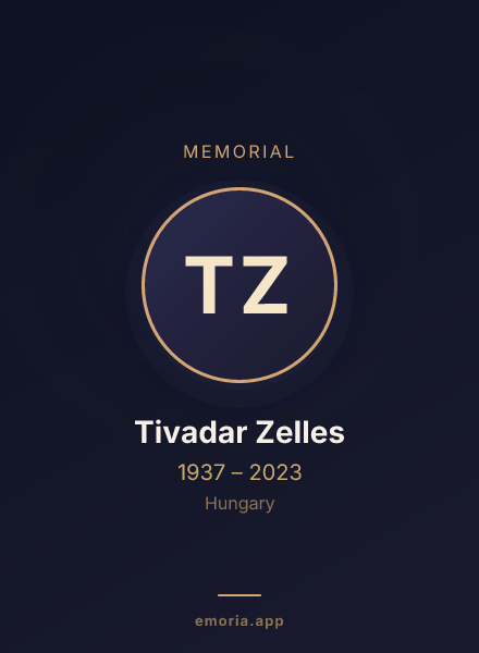 Memorial portrait of Tivadar Zelles