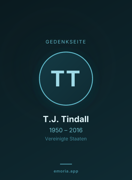 Gedenkportrait von T.J. Tindall