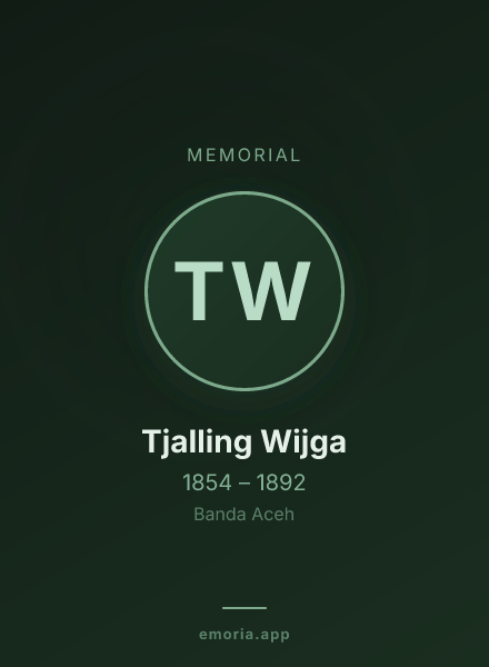 Memorial portrait of Tjalling Wijga